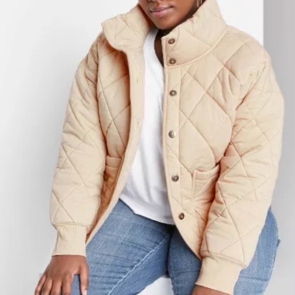 wild fable Jackets & Blazers - Wild fable Women's Quilted Tan Jacket